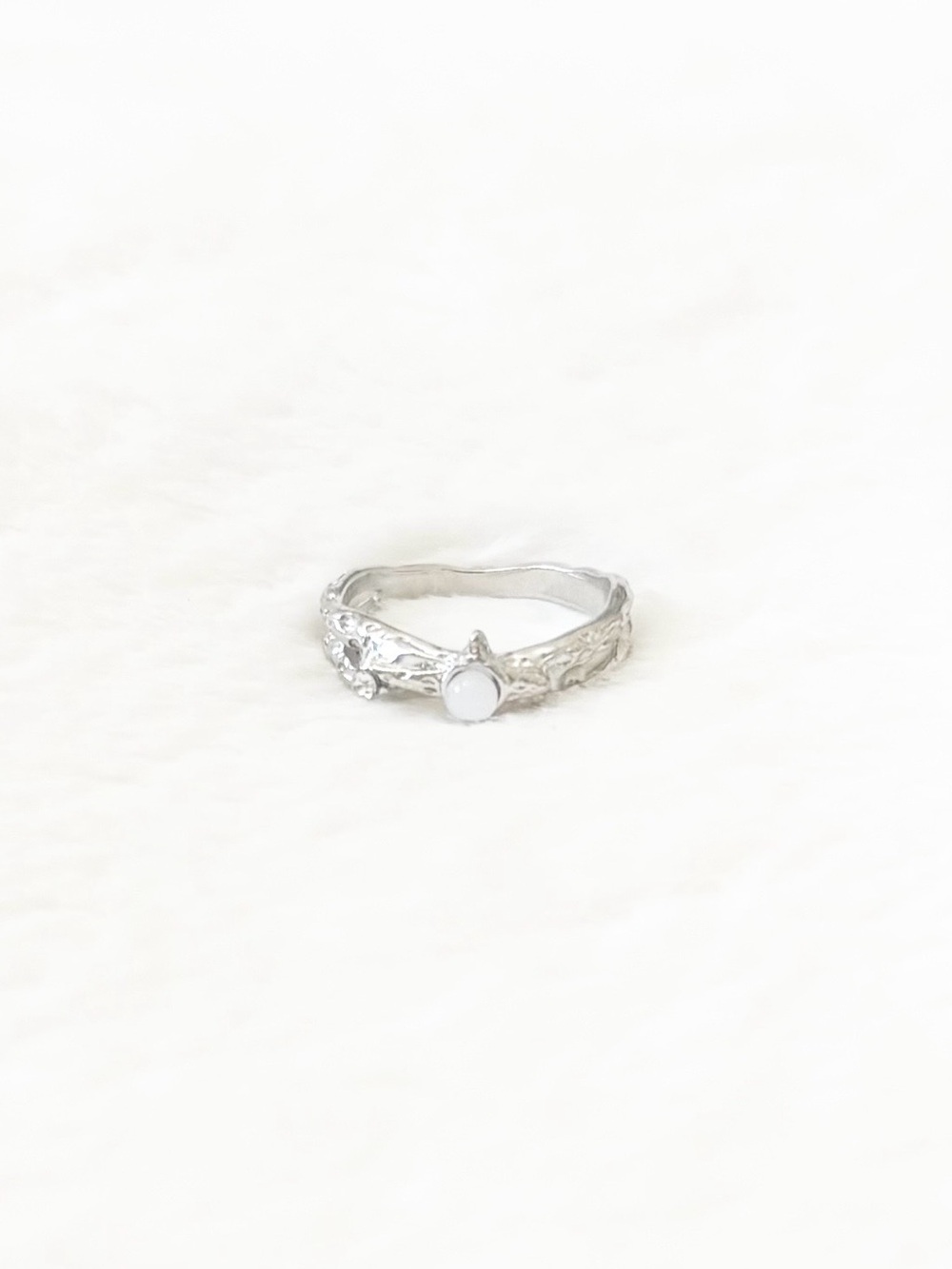 5/$15 🩷 MUST BUNDLE Silver White Stone Women’s Ring